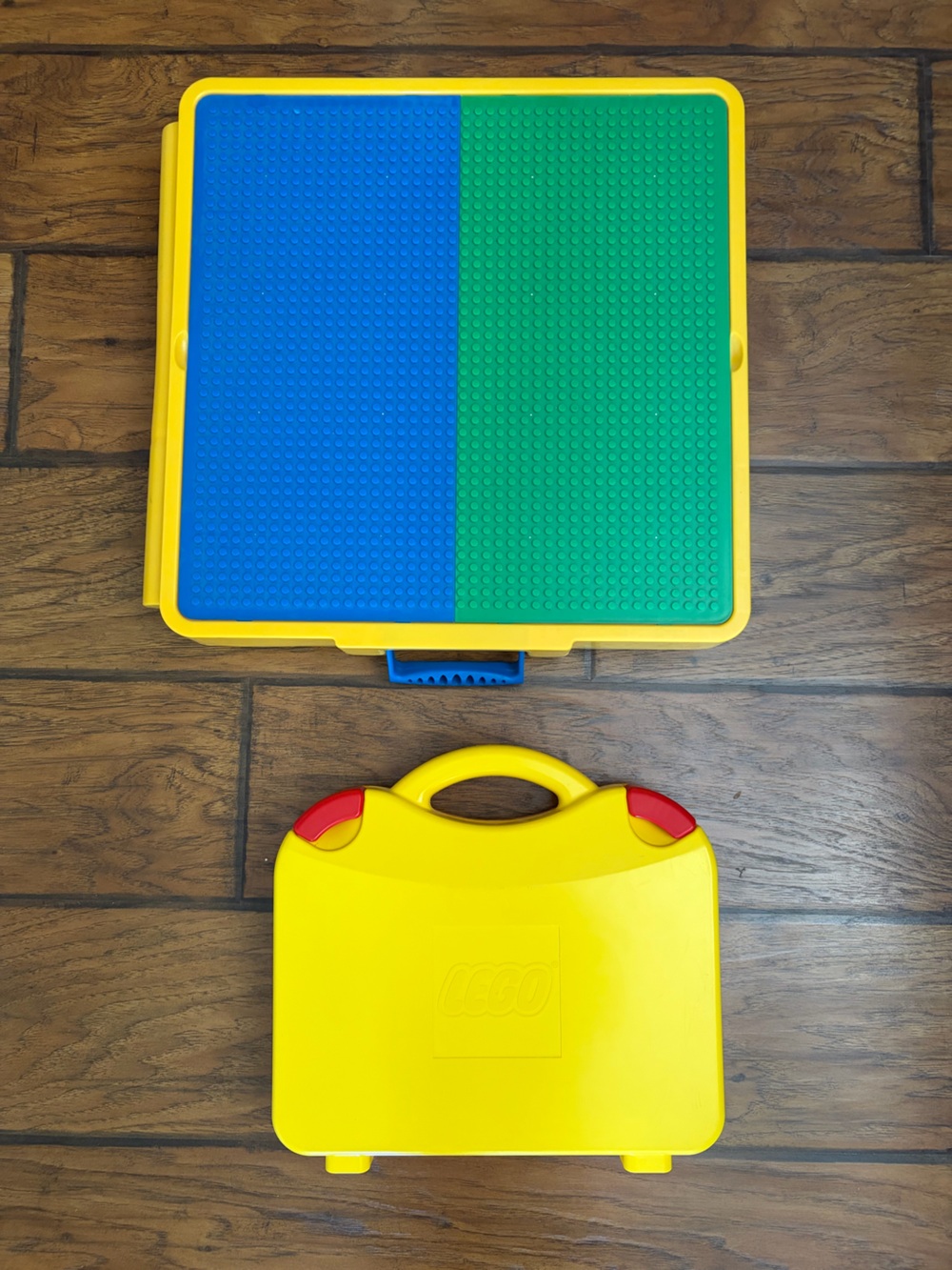 Two Lego Yellow Carrying Cases